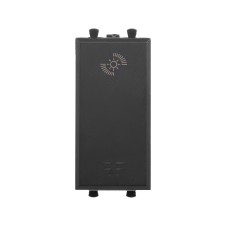 Диммер кнопочный модульный для LED ламп, Avanti, Черный матовый, 1 модуль