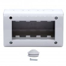 Модульная настен. коробка для эл/устан. изделий VIVA, IP40, 4мод.