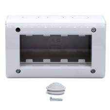 Модульная настен. коробка для эл/устан. изделий VIVA, IP40, 4мод.