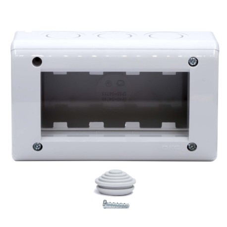 54740 | Модульная настен. коробка для эл/устан. изделий VIVA, IP40, 4мод.