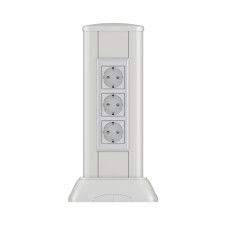 Миниколонна алюминиевая 0,35 м, цвет светло-серебристый металлик