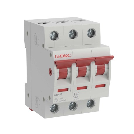 MSD-3P80 | Выключатель нагрузки модульный YON max типа MSD, 3 полюса, 80А