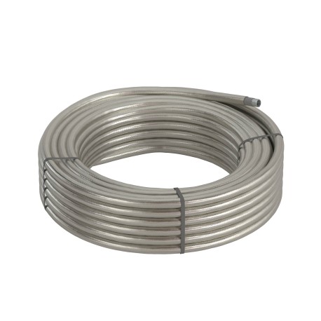 607STX032 | Металлорукав DN 26мм в гладкой SEBS изоляции и оплетке из нержавеющей стали, Dвн 26,5 мм, Dнар 34,0, 25 м-2