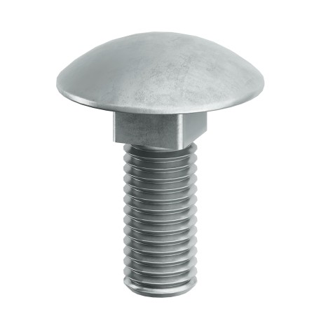 CM010616HDZ | Винт с гладкой головкой и квадратным подголовником М6х16, горяеоцинкованный