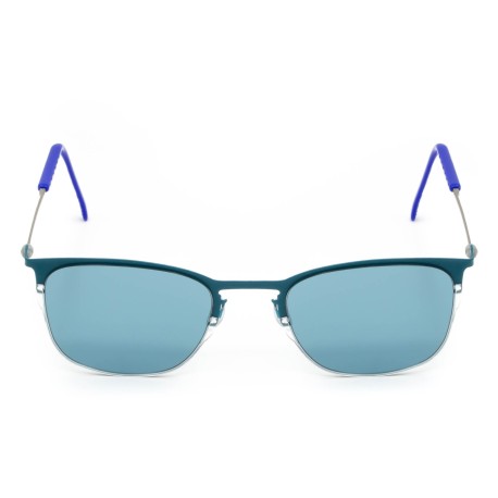 TCSDRS53010002 | Бирюзовые солнцезащитные очки из титана со светло-синими линзами. Модель 11-1
