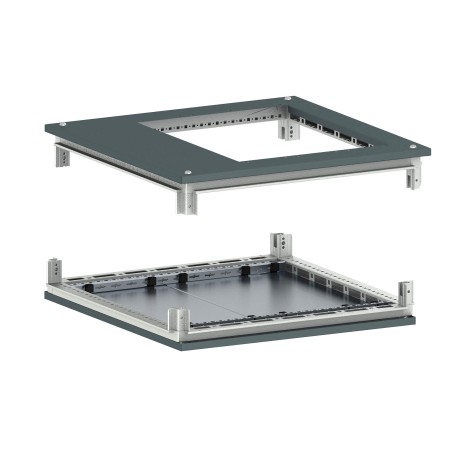 R5RKTB88FIT | Крыша с фланцем и основание для 19" IT-CQE 800x800, RAL7011