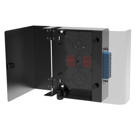 RNFBEBL | Корпус оптического навесного бокса, 1 слот для адаптерных планок типаRNAP, черный, без сплайс-кассеты, без пигтейлов