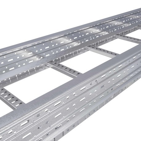 ULH382RAL5003 | Лоток тяжелый лестничный 200х80, L=3000, 2.0мм, RAL5003
