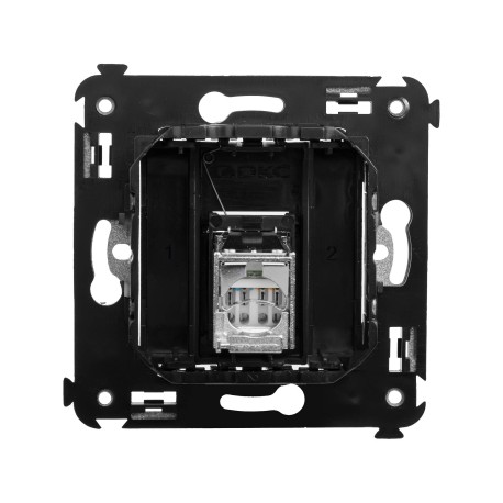 4412363 | Компьютерная розетка RJ-45 в стену, кат.5e одинарнаяэкранированная,Avanti, Черный матовый-2