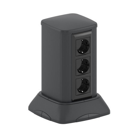 19523 | Миниколонна алюминиевая, 0.25м, цвет чёрный-1