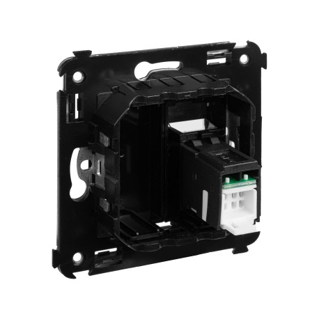 4402463 | Компьютерная розетка RJ-45 в стену, кат.5e одинарная, "Avanti", "Черный квадрат"-3