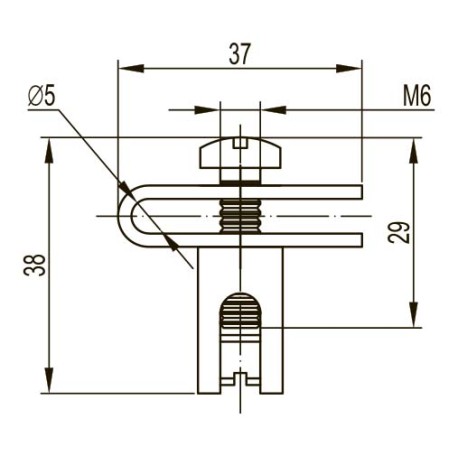 FC37303 | Клемма заземления для проволочного лотка усиленная-1