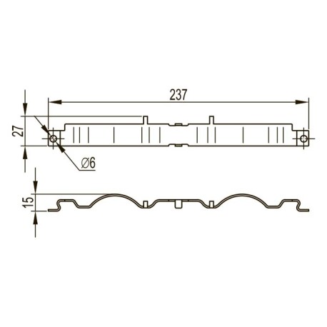 FC37304INOX | Крепление безвинтовое для проволочного лотка, нержавеющая сталь-1