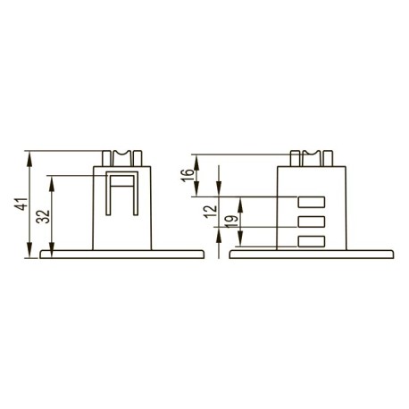 FC37230 | Комплект крепления для напольной установки проволочного лотка-1