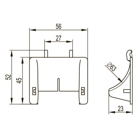 FC37009 | Ограничитель радиуса изгиба кабеля, пластик-1