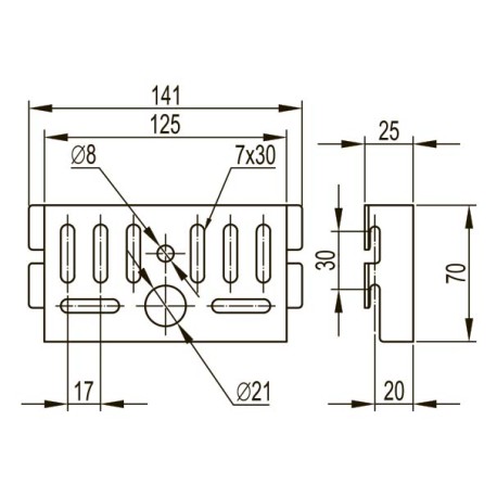 FC37310 | Плата монтажная 125х70-1