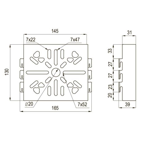 FC37312 | Плата монтажная 145х130, неперфорированная-1