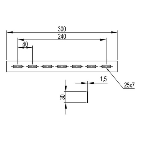 FC34247INOX | Соединитель с семью отверстиями, нержавеющая сталь-1