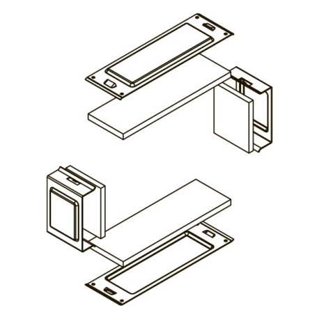 SIP00515HDZL | Комплект для обеспечения степени защиты IP44, 150х50, цинк-ламельное-1