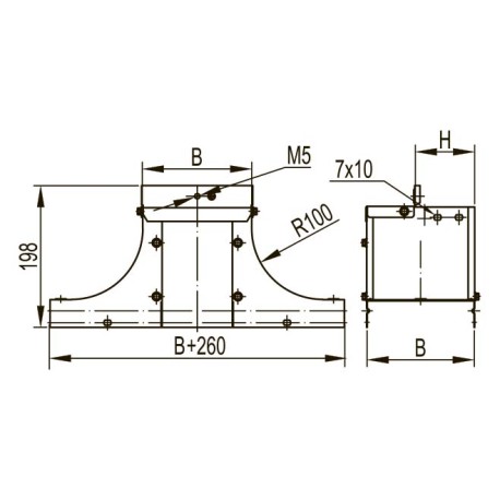 37232KHDZ | Крышка-ответвитель TSS 100х80, 1.0мм, горячеоцинкованное-1