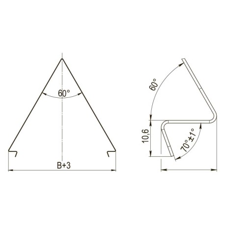 SKS332HDZ | Крышка двускатная осн.200, L=1500, 0.8мм, горячеоцинкованное-1