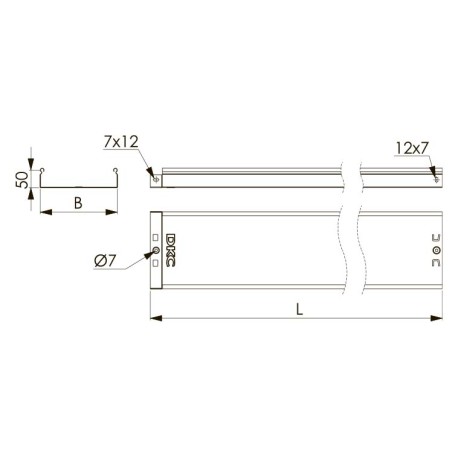 3511110 | Лоток неперфорированный 100х100, L=2000, 1.0мм-1