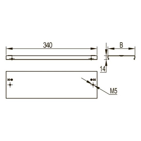 38301 | Крышка на ответвитель вертикальный Т-образный TD осн.80 / TDS осн.80, 0.8мм-1