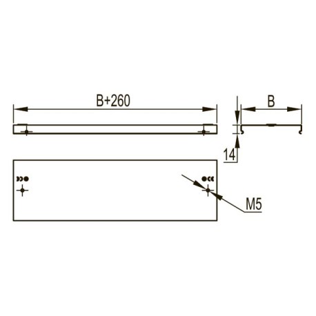 38405HDZ | Крышка на ответвитель-переходник вертикальный Т-образный TDSR 300/200, 0.8мм, горячеоцинкованное-1