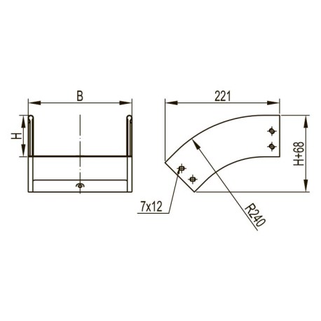 36863KZL | Угол вертикальный внешний CD 45° 150х80, 0.8мм, цинк-ламельное-1