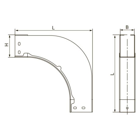 SOS3510K | Угол вертикальный внешний CD 90° 100х35, 0.8мм-1