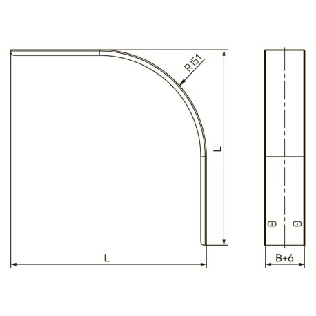 SKON510K | Крышка на угол вертикальный внешний CD 90° 100х50, 1.2мм-1