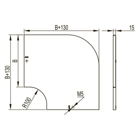 38001HDZ | Крышка на угол горизонтальный CPO 90°, осн.80, 0.8мм, горячеоцинкованное-1