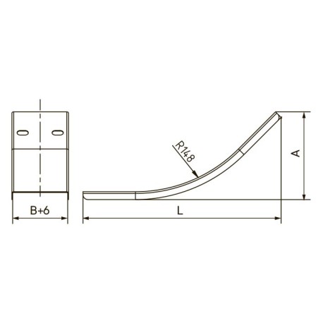 SKKS3510K | Крышка на угол вертикальный внутренний CS 45° 100х35, 0.8мм-1