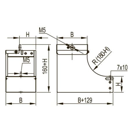 37143KHDZ | Угол вертикальный внутренний переходник CSSD 90° 150х100, 1.0мм, горячеоцинкованное-1