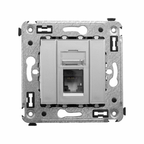 4404293 | Компьютерная розетка RJ-45 в стену, кат.6 одинарная,Avanti, Закаленная сталь