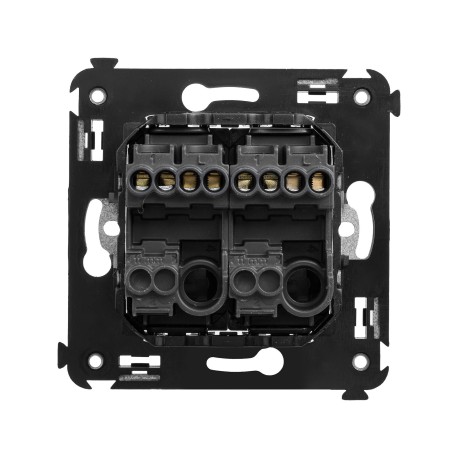 4412154 | Кнопка двухклавишная в стену, Avanti, Черный матовый-2