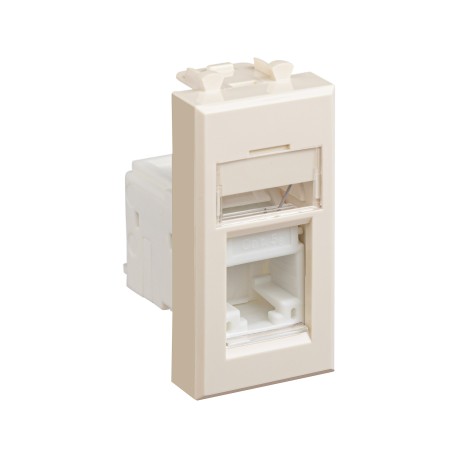 4405461 | Компьютерная розетка RJ-45 модульная, кат.5е, "Avanti", "Ванильная дымка", 1 модуль-1