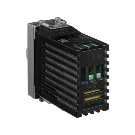 4404131 | Диммер поворотный модульный, "Avanti", "Закаленная сталь", 1 модуль-3