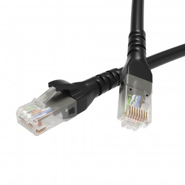 RN6UU4510BK | Патч-корд неэкранированный CAT6 U/UTP 4х2, LSZH, черный, 1.0м