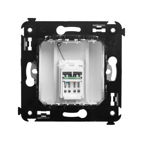 4400463 | Компьютерная розетка RJ-45 в стену, кат.5e одинарная, "Avanti", "Белое облако"-2