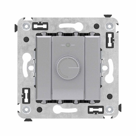 4404133 | Диммер поворотный в стену, "Avanti", "Закаленная сталь"