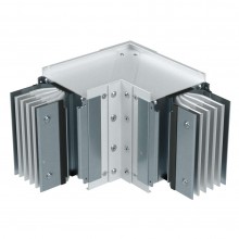 Горизонтальный угол стандартный, тип 2, Al, 3P+N+Pe+Fe, 800А, IP55