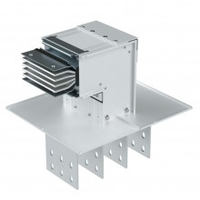 Горизонтальный угол + секция подключения, тип 1, Al, 3P+N+Pe+Fe, 1000А, IP55