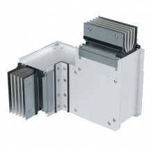 Горизонтальный + вертикальный угол, тип 4, Al, 3P+N+Pe, 3200А, IP55
