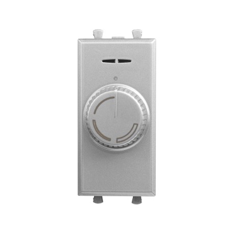 4404131 | Диммер поворотный модульный, "Avanti", "Закаленная сталь", 1 модуль