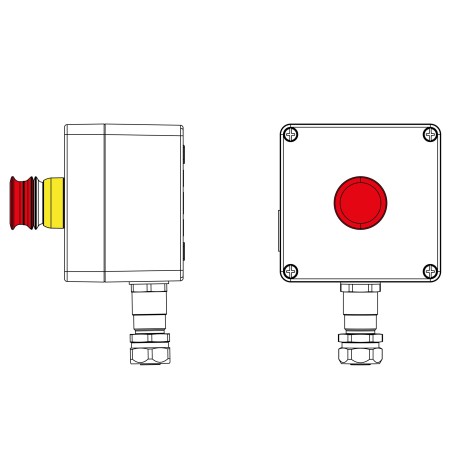 2201.121.22.1203 | Взрывозащищенный пост управления из алюминия CPE-A-12-(1xP3E(11))-1xKAEPM2MHK-15(C)1Ex d e IIC Т5 Gb / Ex tb IIIC T95°C Db IP66