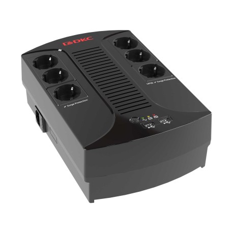 INFOPDU800 | Линейно-интерактивный ИБП, Info, 800VA/480W, 6xSchuko, USB для зарядки (2), USB + RJ11, 1x8Aч-1