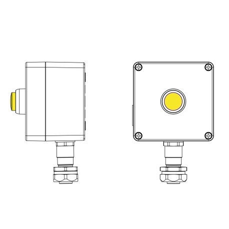 2201.121.22.120J | Взрывозащищенный пост управления из алюминия CPE-A-12-(1xLY(250))-1xKAEPM2MHK-20(C)1Ex d e IIC Т5 Gb / Ex tb IIIC T95°C Db IP66