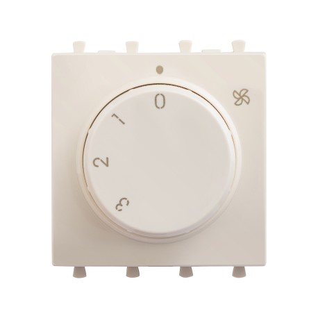 4405172 | Механизм управления вентиляторами модульный, "Avanti", "Ванильная дымка", 2 модуля