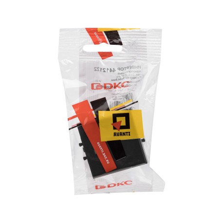 4412122 | Инвертор одноклавишный модульный, Avanti, Черный матовый, 2 модуля-4